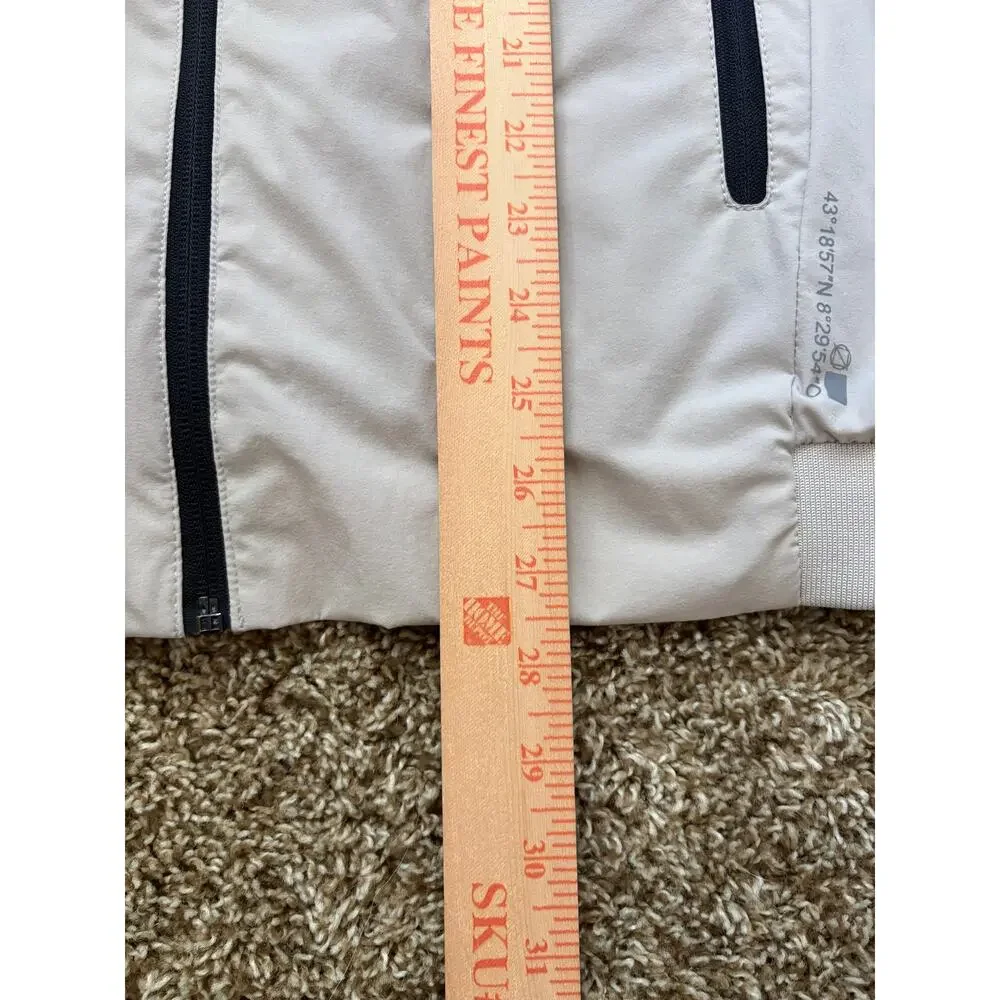 Zara Technical Water Repellent Bomber Jacket Large Beige